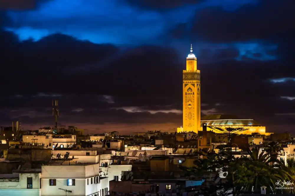 Vue sur la ville depuis l'Hôtel Central Casablanca
